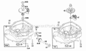 Sump Base Assemblies Diagram and Parts List for 124882-3424-02  Briggs and Stratton Engine